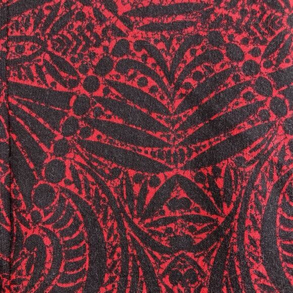 Chico's Women's Pima Aztec Print Mock Neck Top Size 2 Large Lagenlook Mayan - Picture 11 of 11